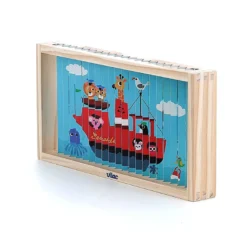 Puzzle 4 Dimensions en bois, Les transports - Ingela P.Arrhenius