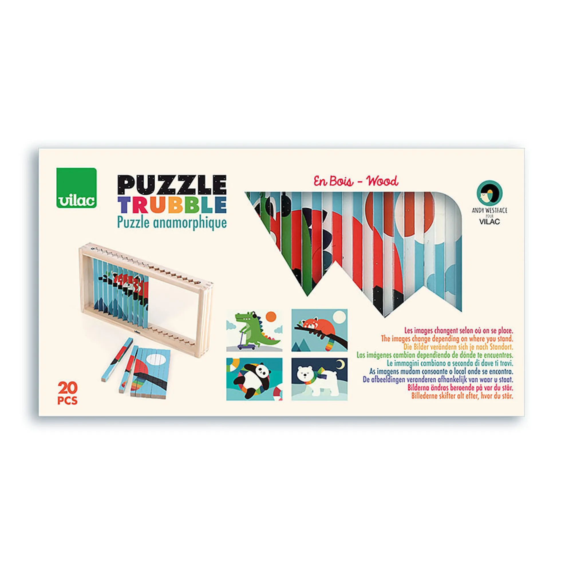 Puzzle 4 Dimensions, Les animaux - Andy Westface