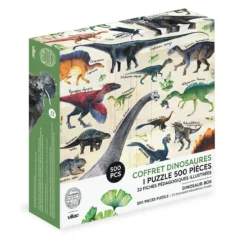 Puzzle dinosaures 500 pièces - Muséum national d'Histoire naturelle