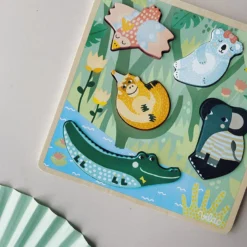Puzzle tactile, Jungle - Michelle Carlslund