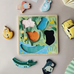 Puzzle tactile, Jungle - Michelle Carlslund
