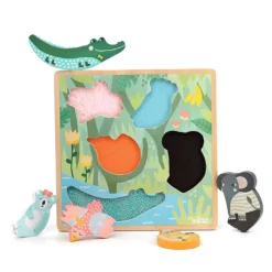 Puzzle tactile, Jungle - Michelle Carlslund