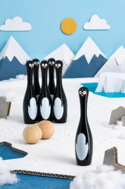 Quilles bowling pingouins
