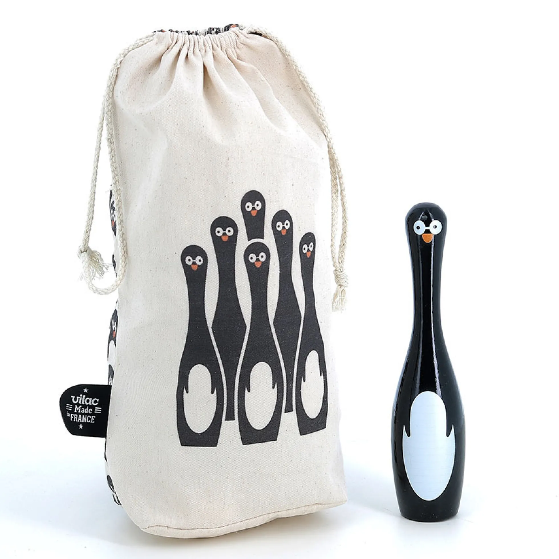 Quilles bowling pingouins