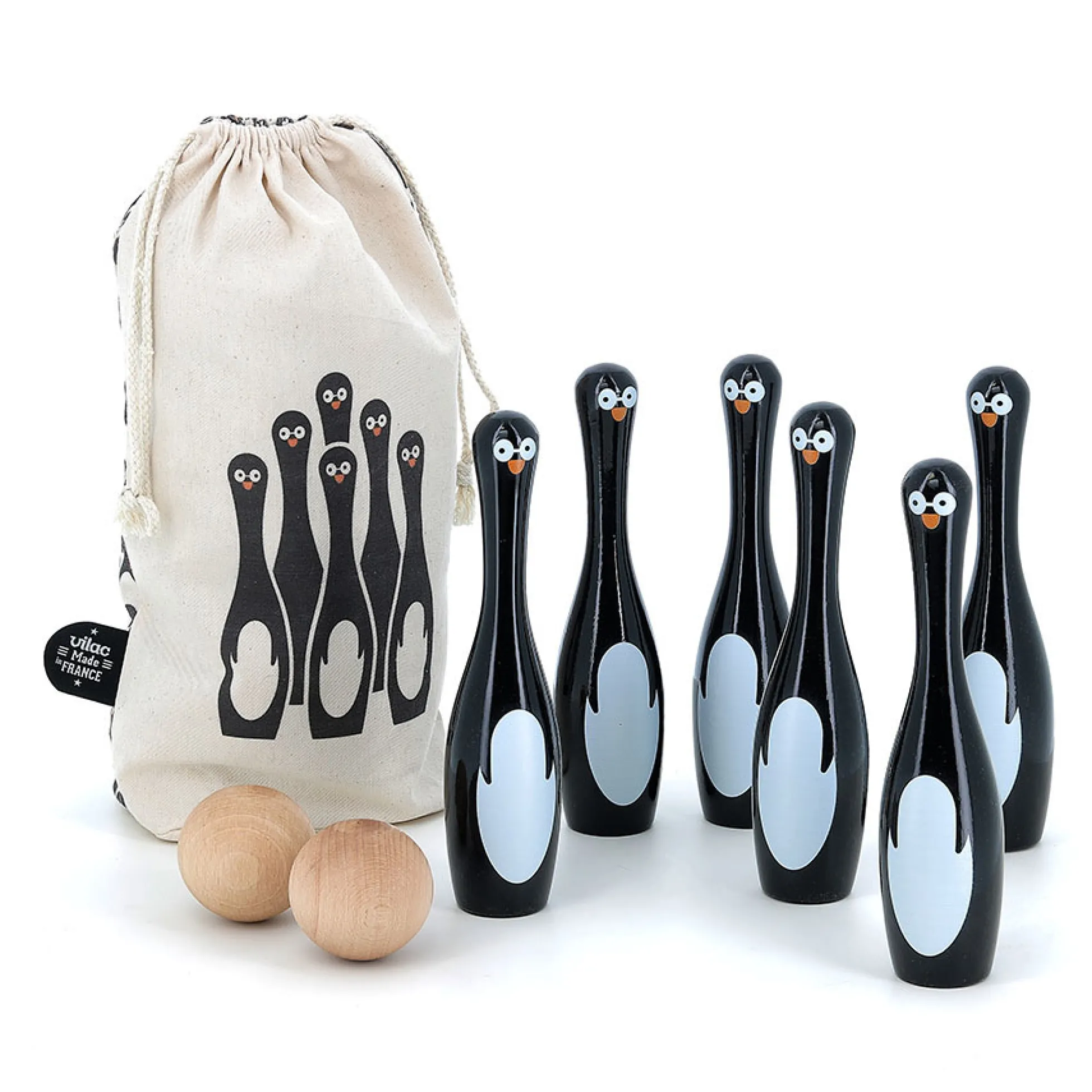 Quilles bowling pingouins
