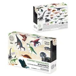 Set de 21 magnets dinosaures - Muséum national d'Histoire naturelle