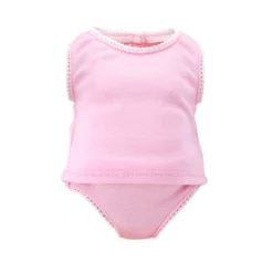 Slip & Tee-Shirt rose pour poupée de 36 à 40 cm