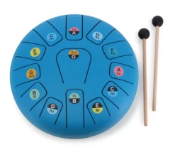 Tongue drum 10" (25 cm) en métal – 13 notes