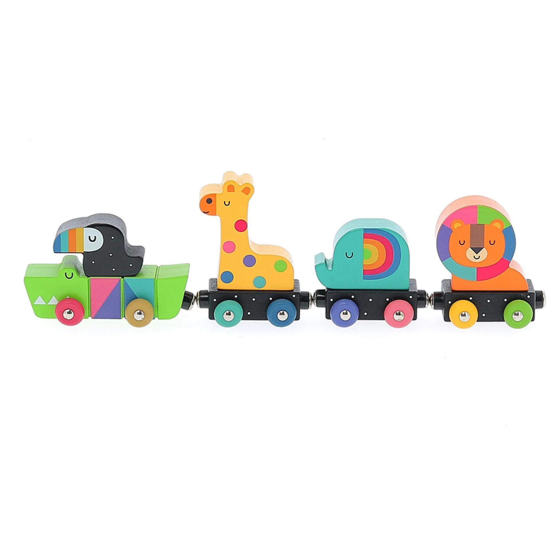 Train en bois des animaux - Andy Westface