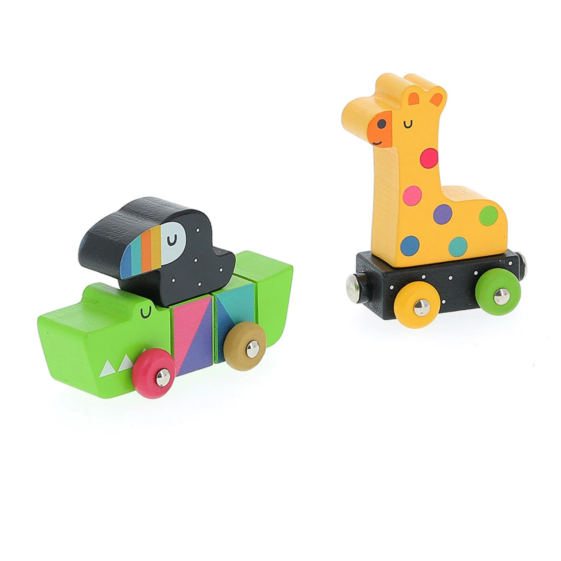 Train en bois des animaux - Andy Westface
