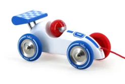 Voiture de course à trainer blanche