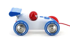 Voiture de course à trainer blanche