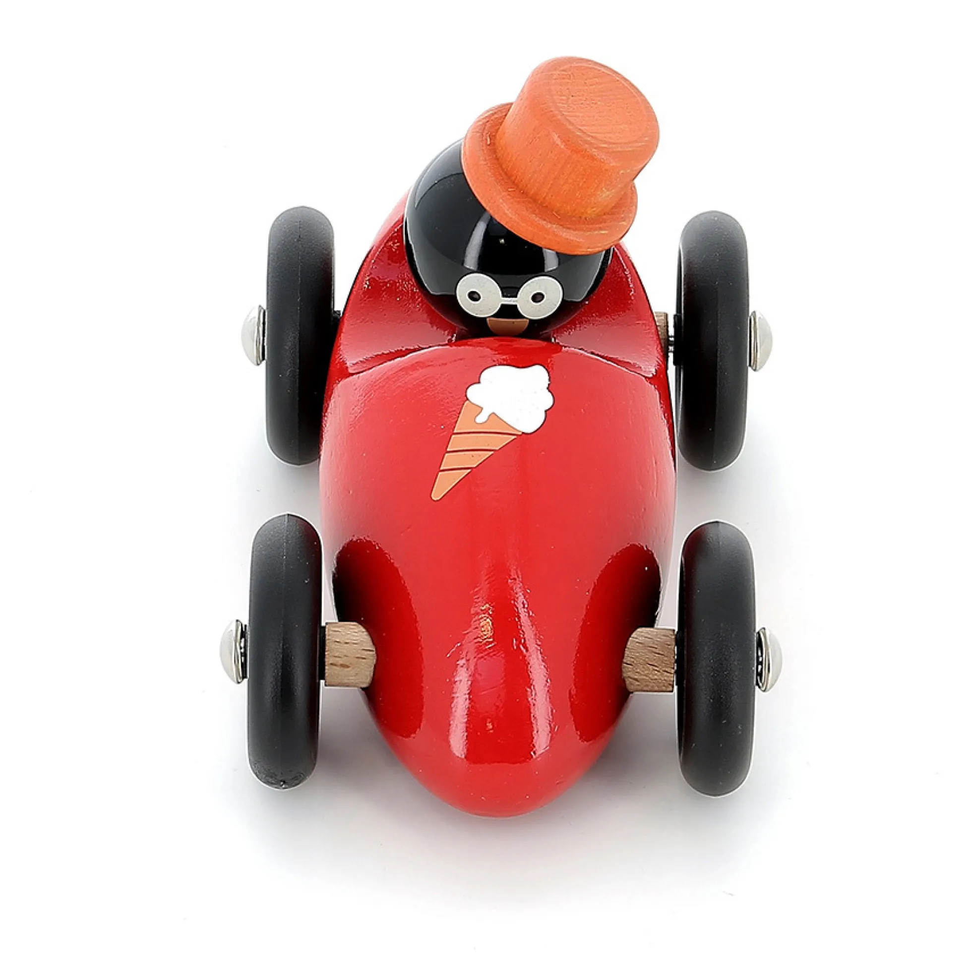 Voiture en bois Boizoos, René le pingouin