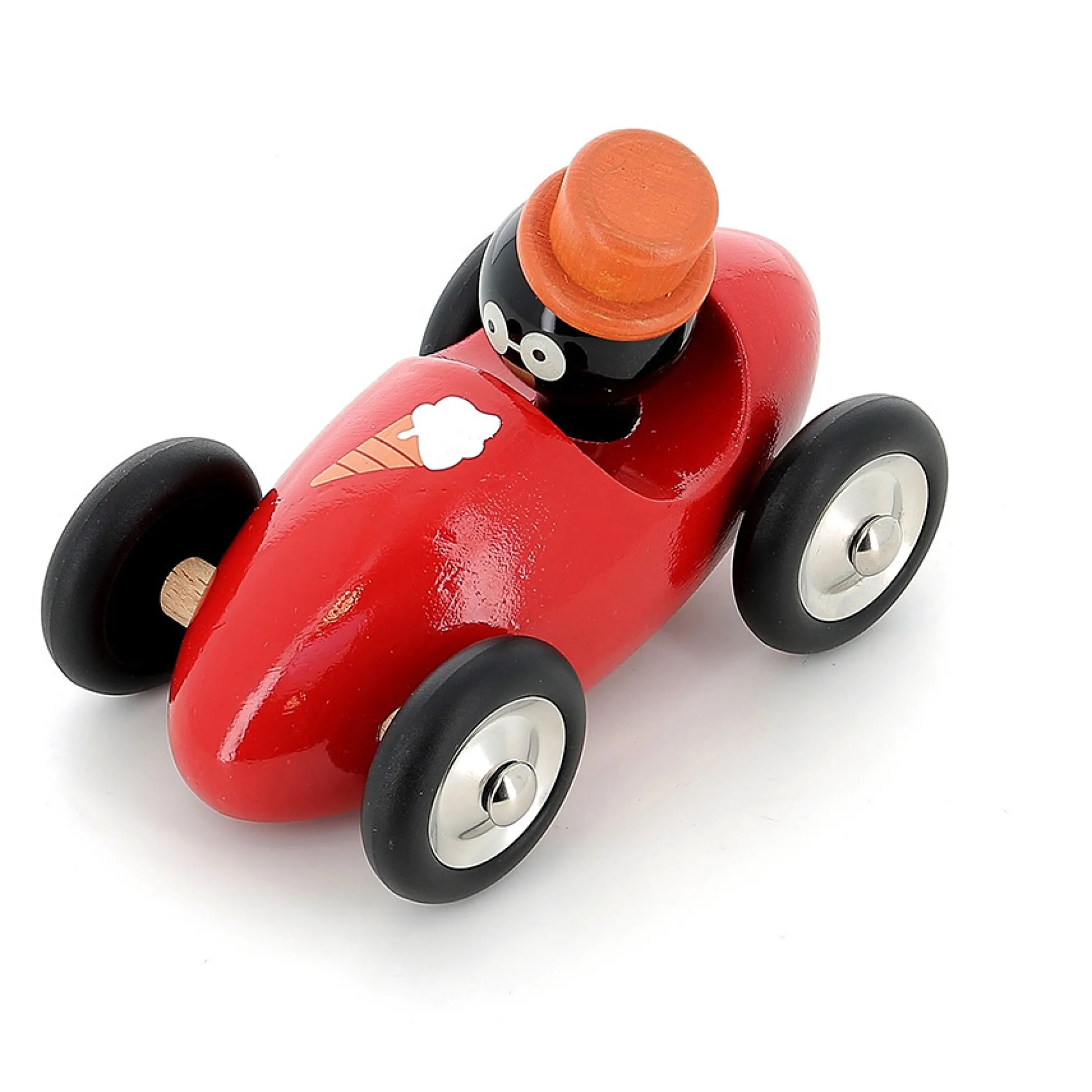 Voiture en bois Boizoos, René le pingouin