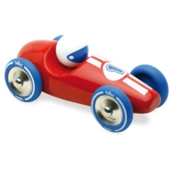 Voiture en bois, Course - Grand modèle rouge
