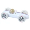 Voiture en bois, Grand prix vintage - Modèle medium blanc