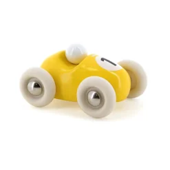 Voiture en bois, Mini roadster - Jaune
