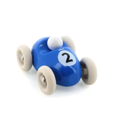 Voiture en bois, Mini roadster - Bleu