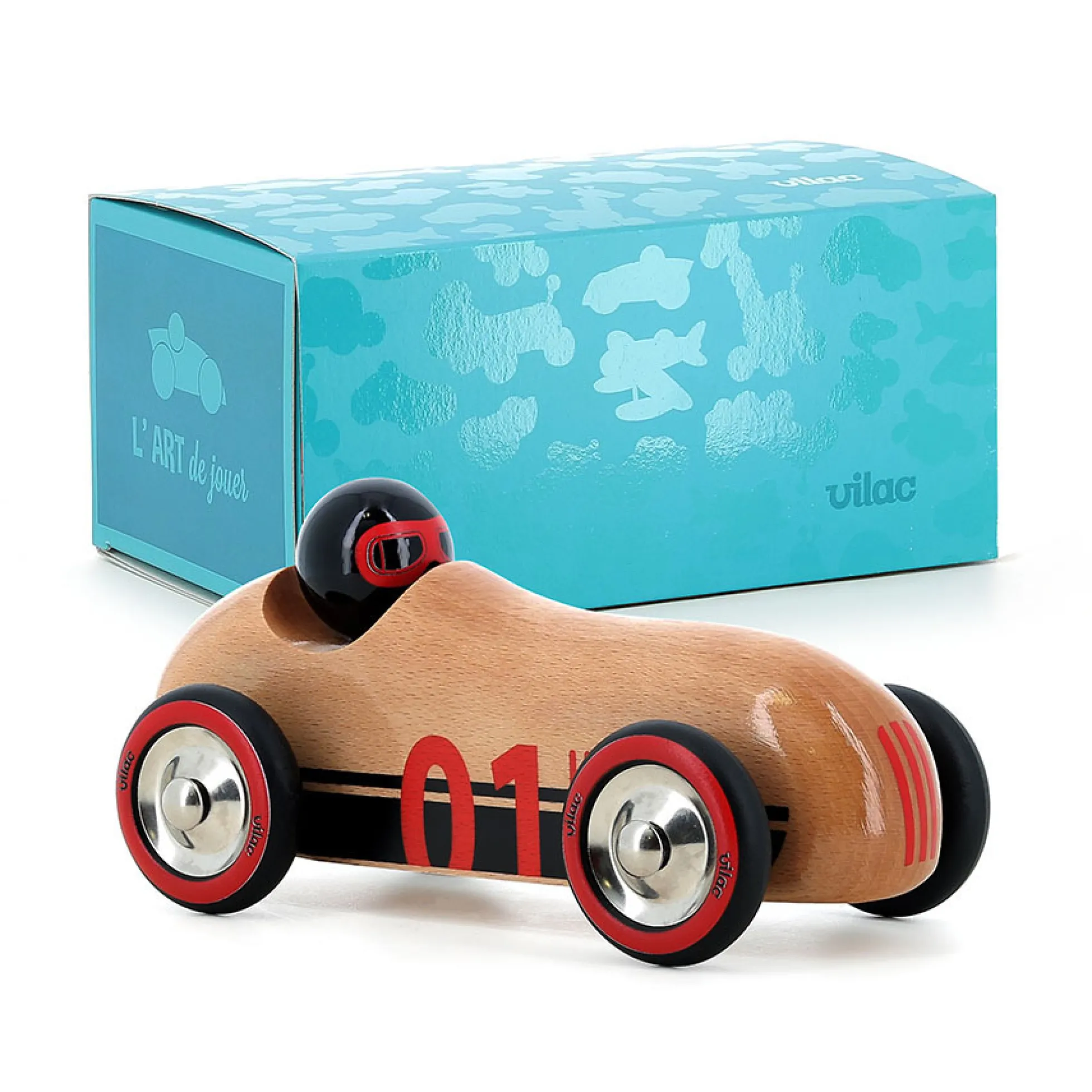 Voiture en bois, Old sport Compet’ - Bois naturel
