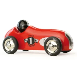 Voiture en bois, Old sport trophy - Grand modèle rouge