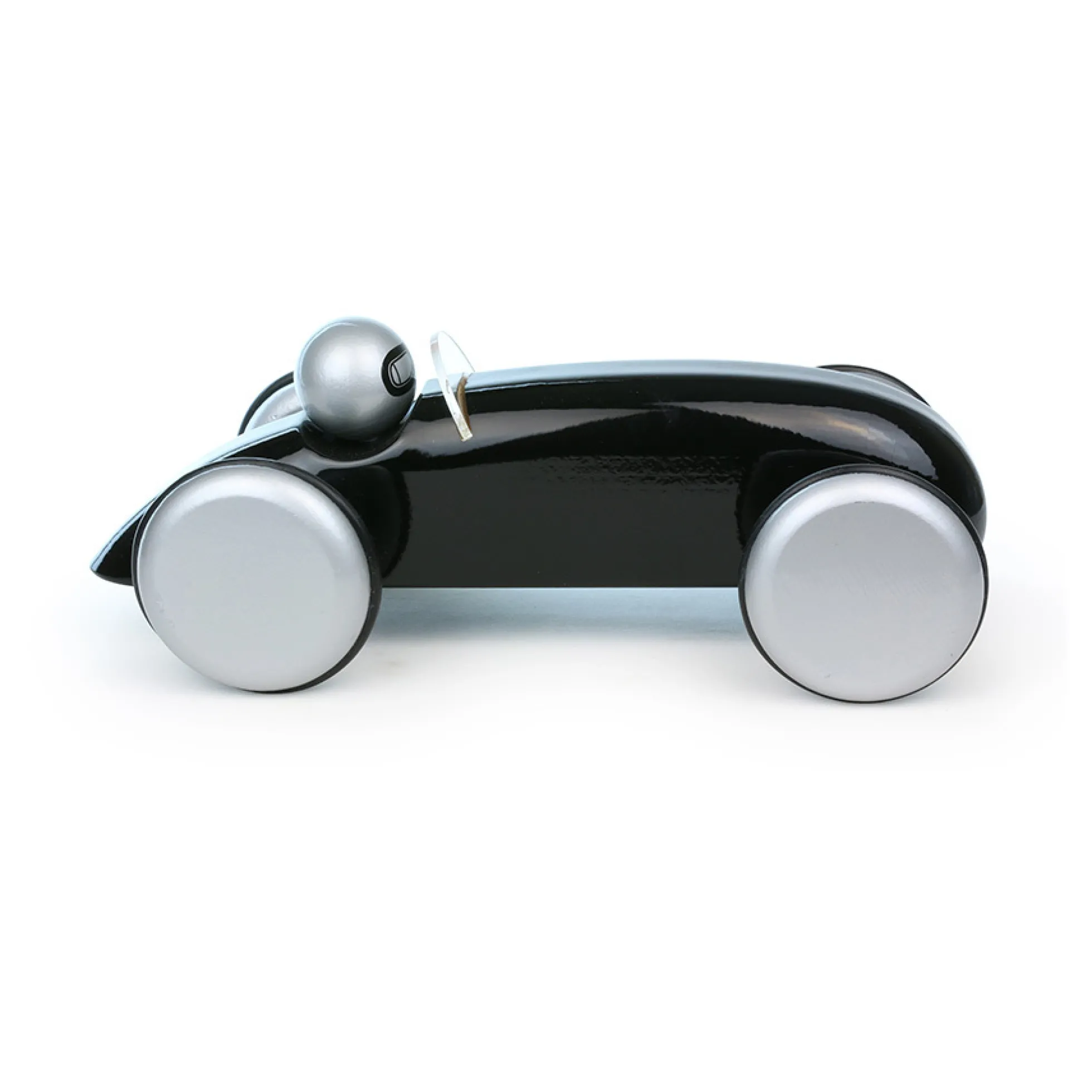 Voiture en bois, Speedster noire