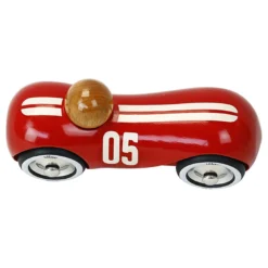 Voiture en bois, Streamline vintage - Modèle medium rouge